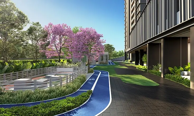 Landscaped gardens and pet park, Altis Ocean Cliffs ECR