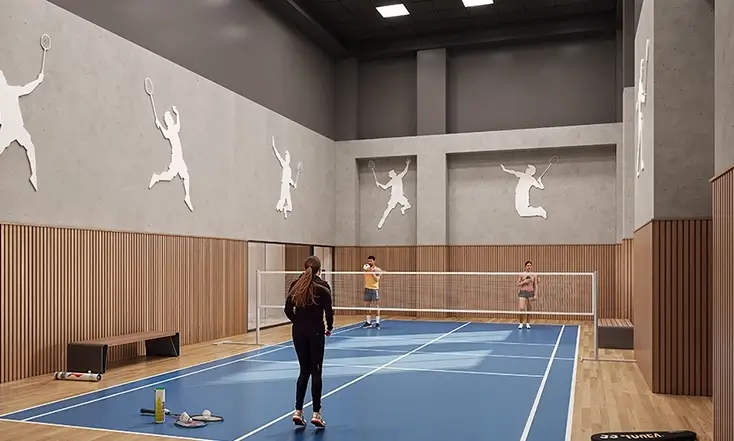 Badminton court