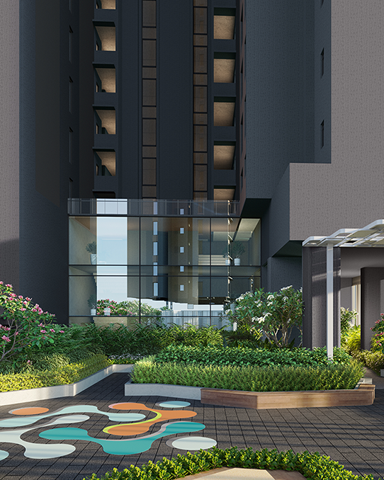 Outdoor basketball court at Altis Ocean Cliffs residential community