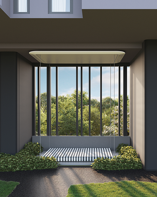 Outdoor basketball court at Altis Ocean Cliffs residential community