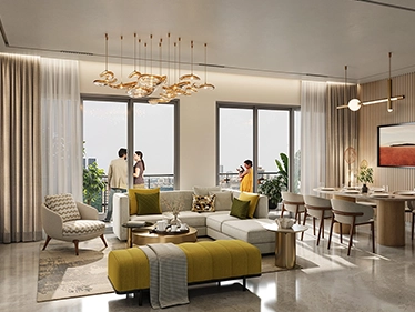 2 BHK floor plan, Altis Ocean Cliffs ECR, Chennai